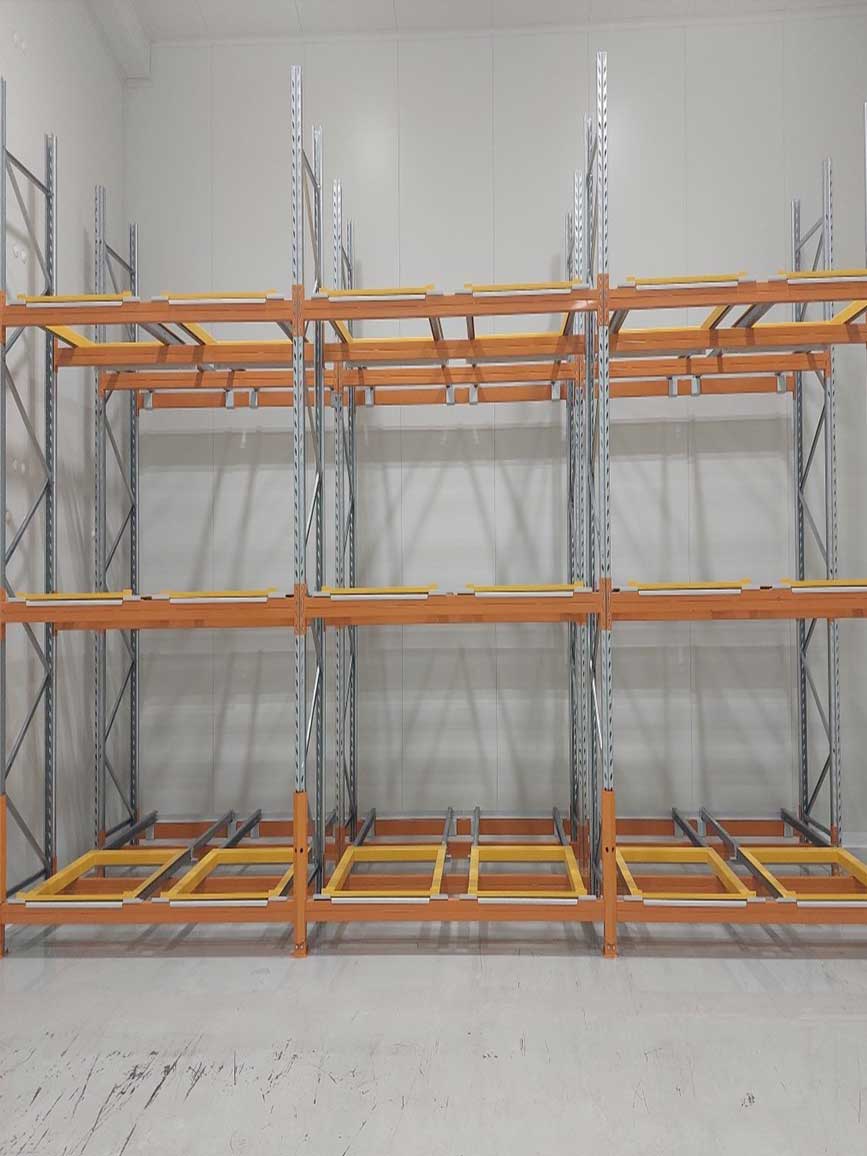 Push Back Pallet Racking